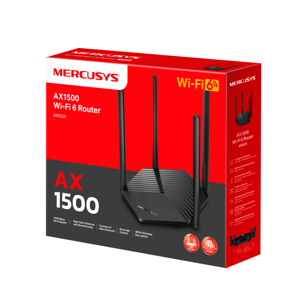 Mercusys MR60X AX1500 Wi-Fi 6 Router