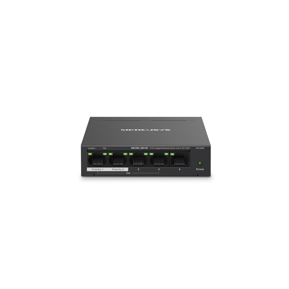 Mercusys MS105GP 5-Port Gigabit Switch with 4-Port PoE+