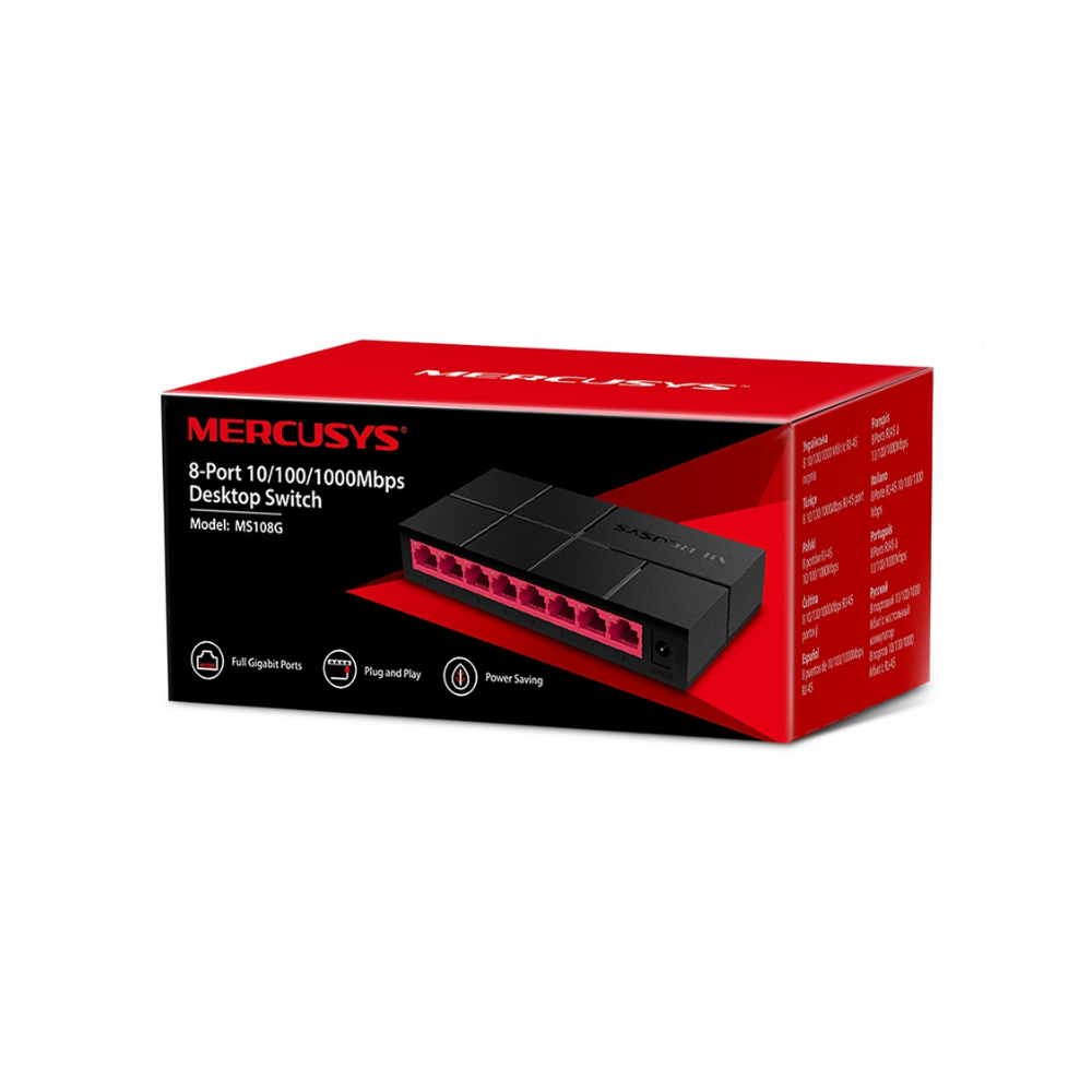 Mercusys MS108G 8-Port Gigabit Desktop Switch