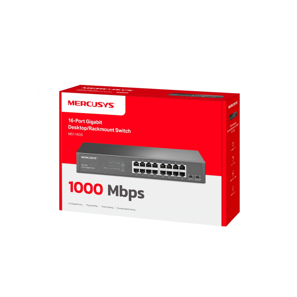 Mercusys MS116GS 16-Port Gigabit Steel Case Switch