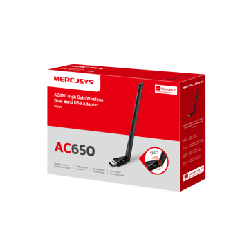 Mercusys MU6H AC650 High Gain Dual Band USB Adapter