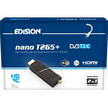 Edision Nano T265+ Compact DVB-T2 Receiver