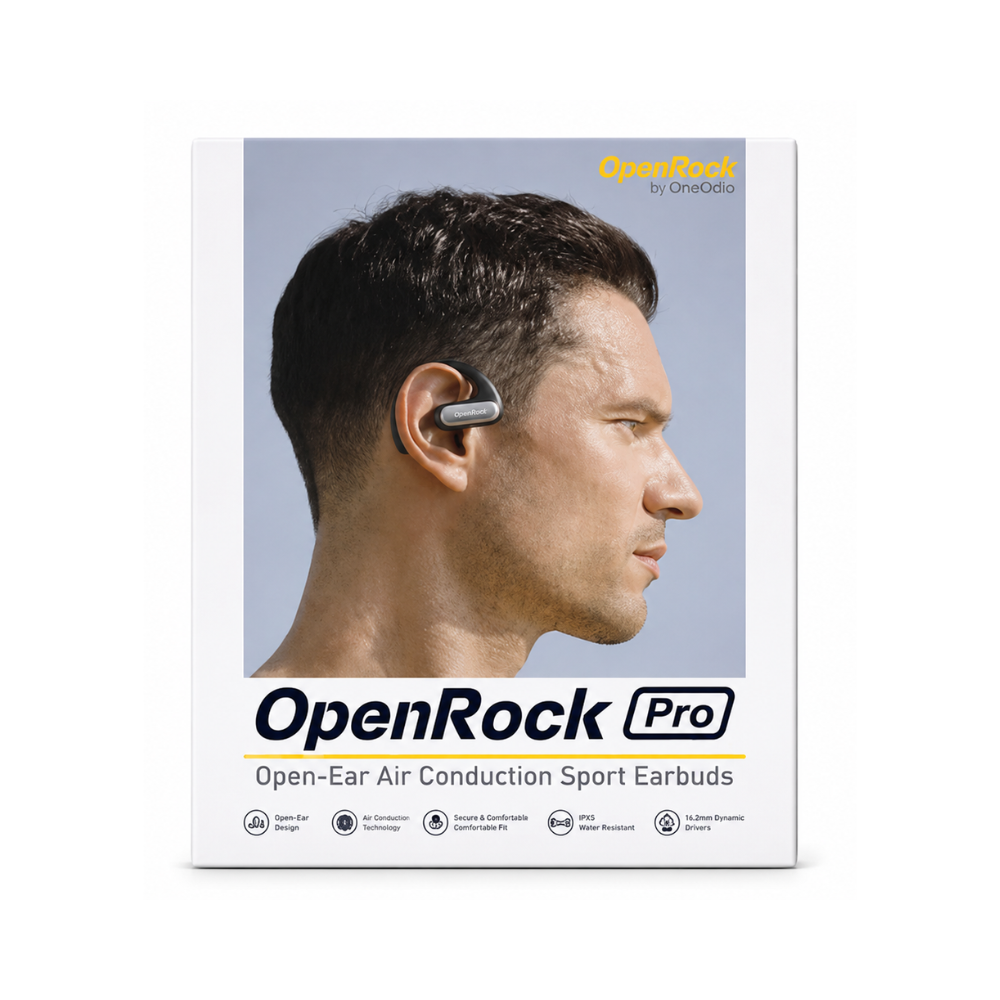 Openrock Pro Open-Ear Air Conduction Sport Earbuds Beige