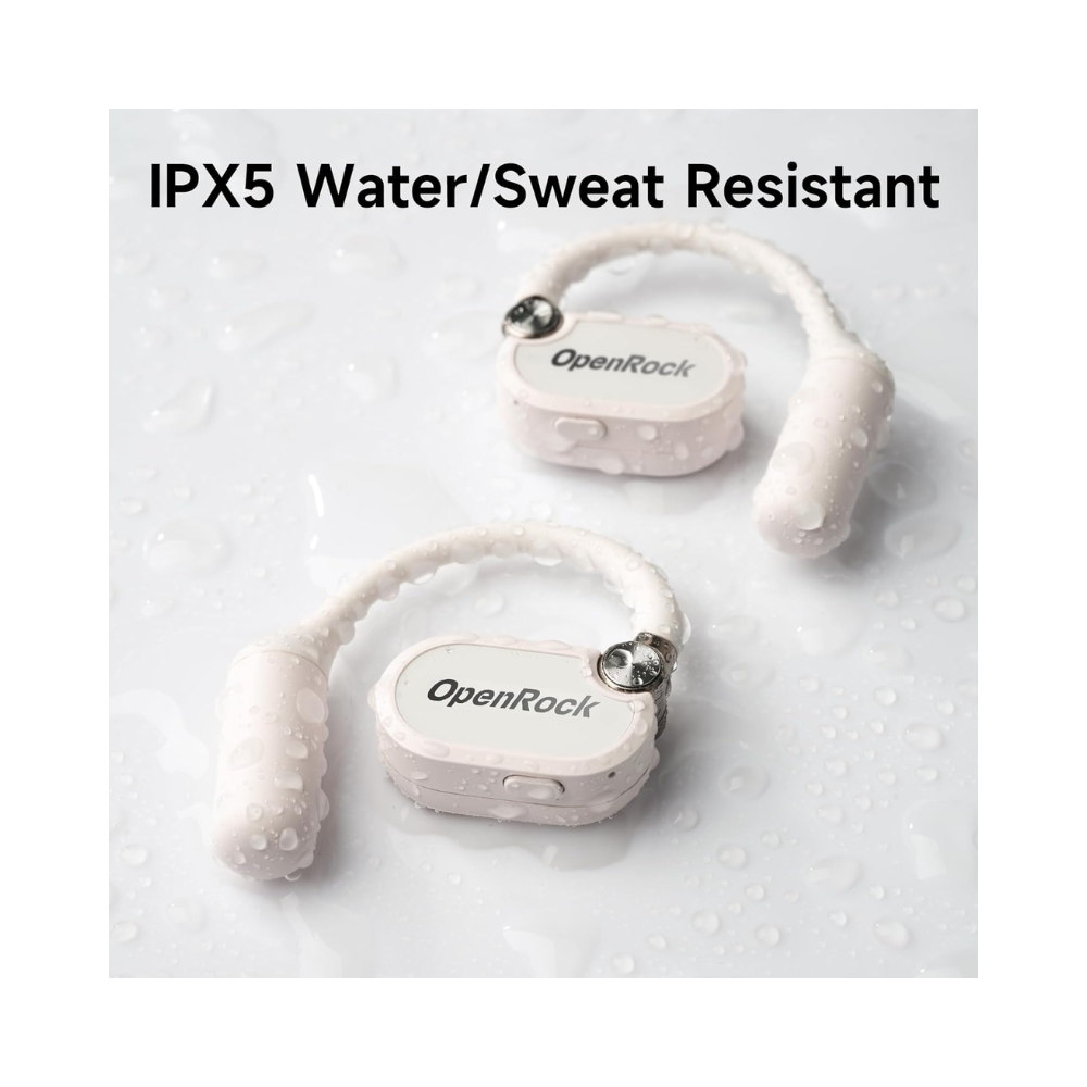 Openrock X Open-Ear Air Conduction Sport Earbuds White