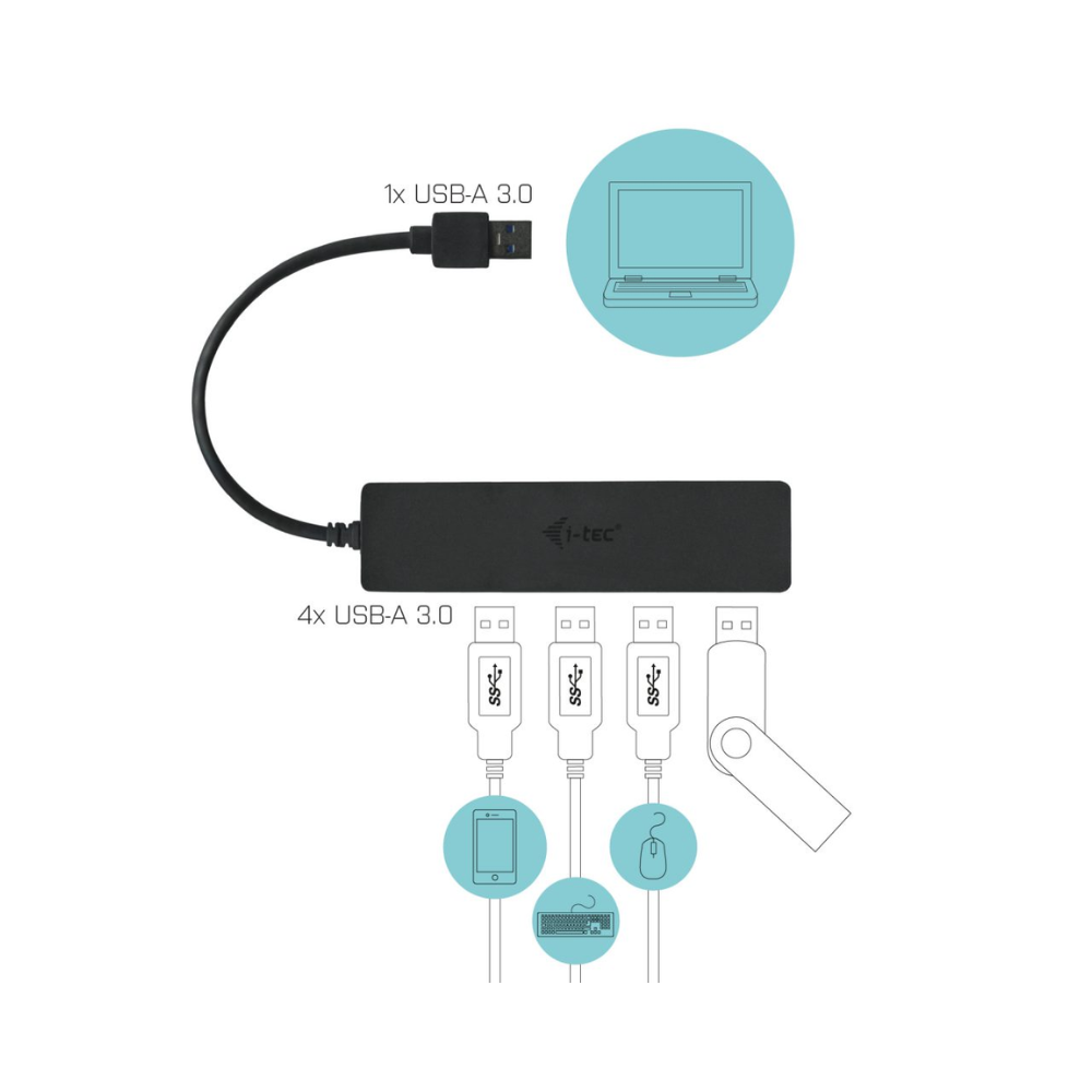i-Tec U3HUB404 USB 3.0 4-Port Hub