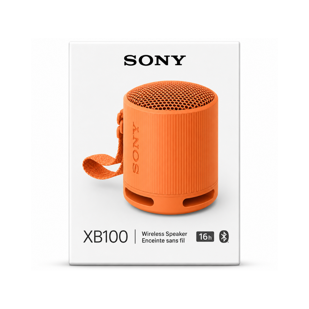 Sony SRS-XB100 Portable Wireless Speaker Orange