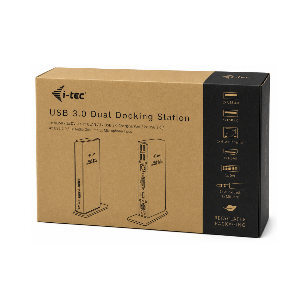 i-Tec U3 HDMI DVI Docking Station UK PLUG
