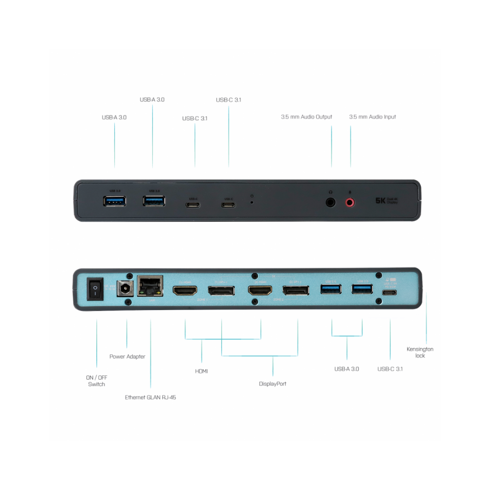 i-Tec C31 Dual 4K Docking Station PD UK PLUG