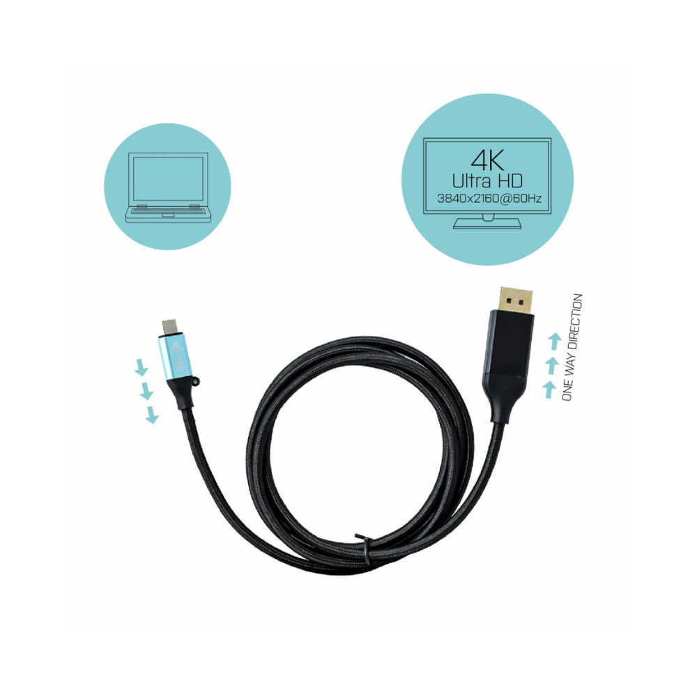 i-Tec C31 USB-C to DisplayPort 60Hz Cable