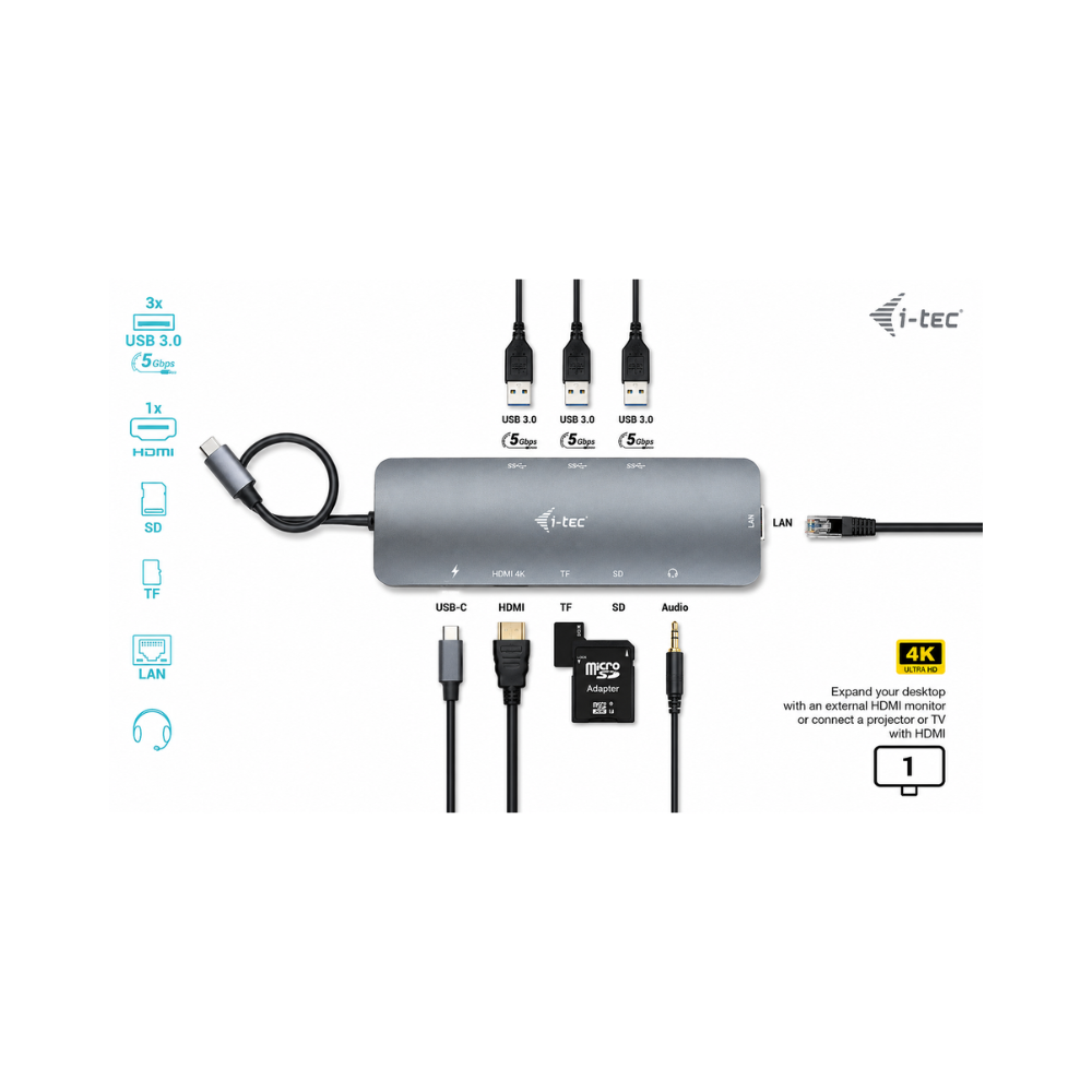 i-Tec C31 Nano Dock with LAN and PD
