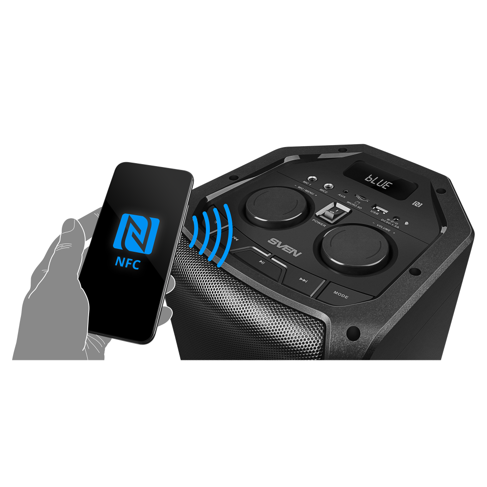 Sven Party speaker system with Bluetooth, karaoke and FM radio