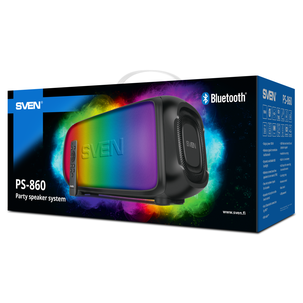 Sven Party speaker system with Bluetooth, karaoke and FM radio