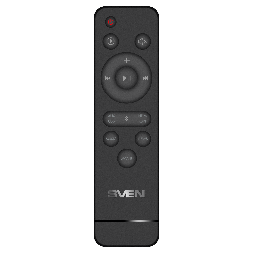 Sven Soundbar for TV Output power 80 W Digital HDMI (ARC) Bluetooth LED display
