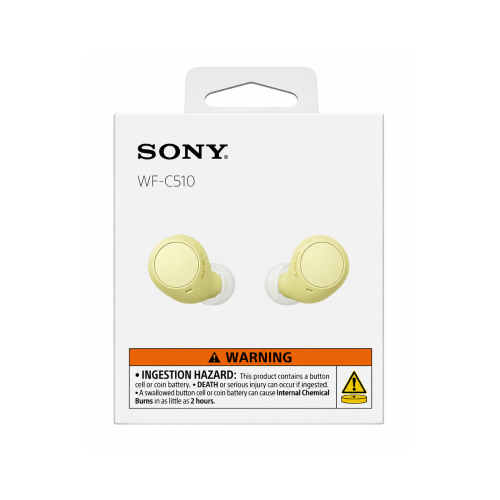 Sony WF-C510 Wireless Earphones Yellow