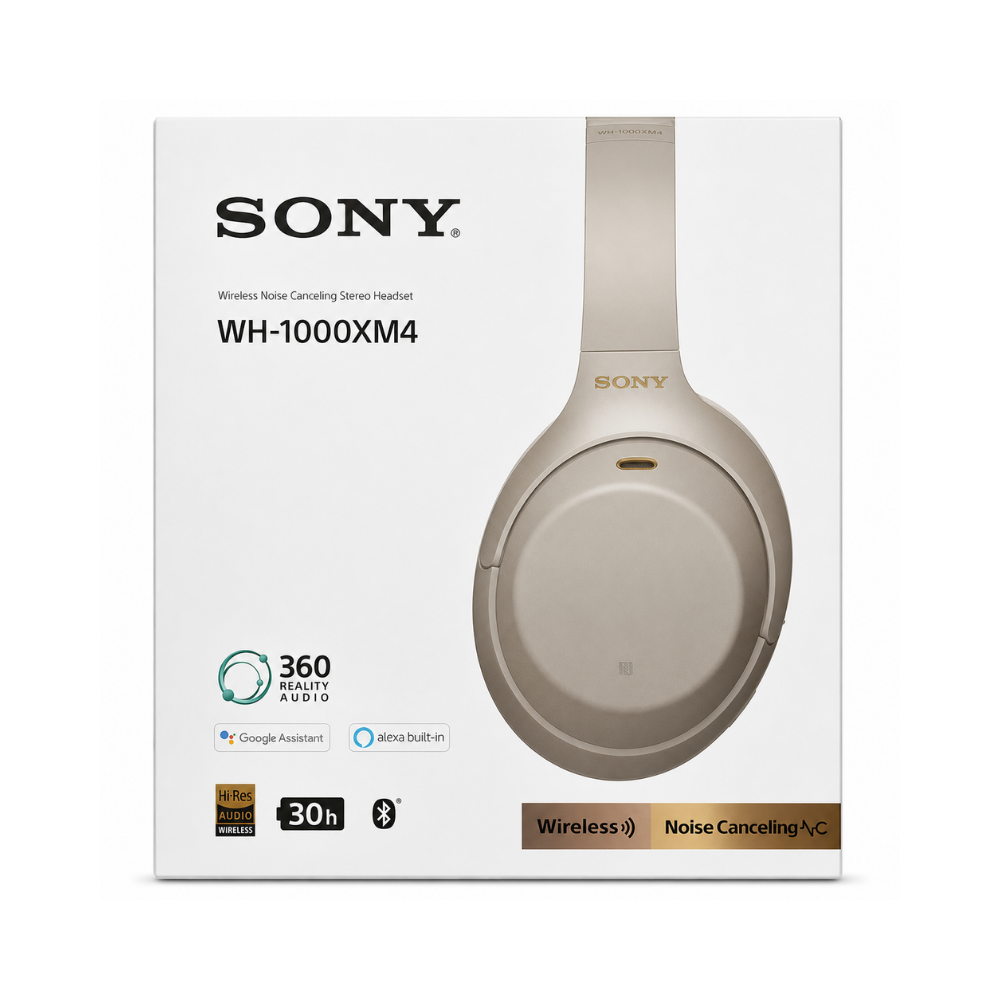 Sony WH-1000XM4 Wireless Noise Cancelling Headphones Silver