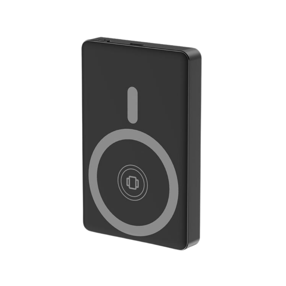 Gembird 15 W Magnetic wireless powerbank with LCD, 10000 mAh, black