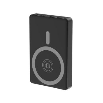 Gembird 15 W Magnetic wireless powerbank with LCD, 10000 mAh, black