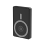 Gembird 15 W Magnetic wireless powerbank with LCD, 10000 mAh, black