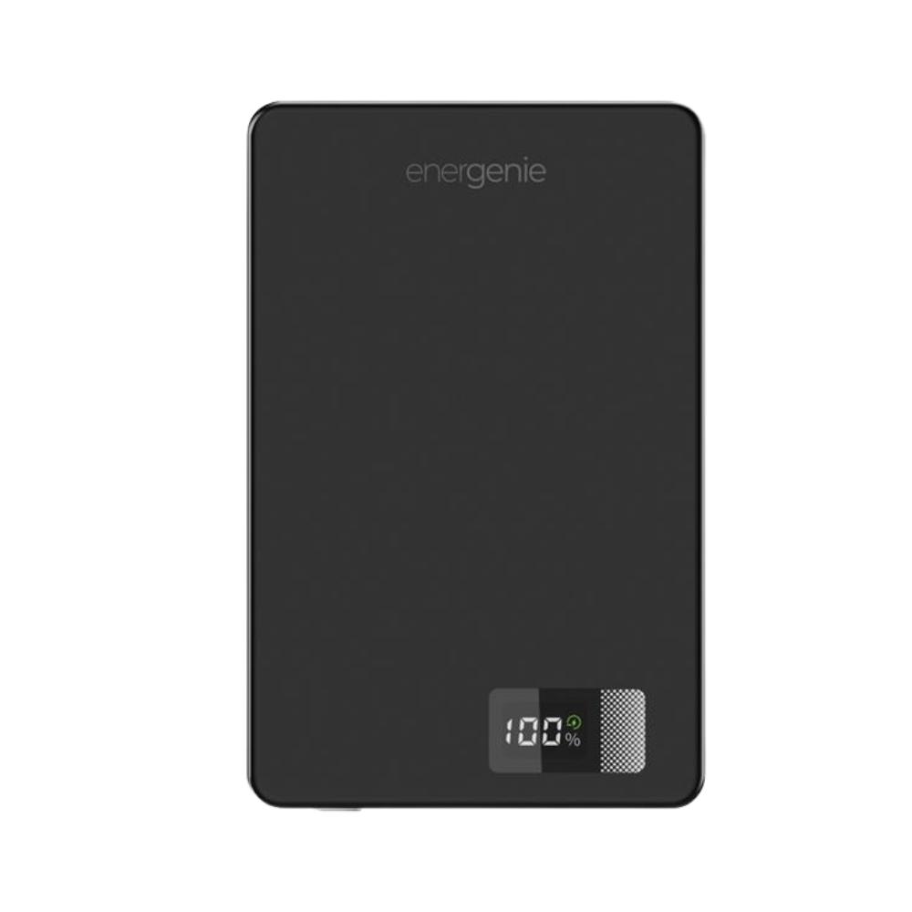 Gembird 15 W Magnetic wireless powerbank with LCD, 10000 mAh, black