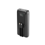 Gembird 20 W Fast charging power bank with integrated cables, 20000 mAh, black