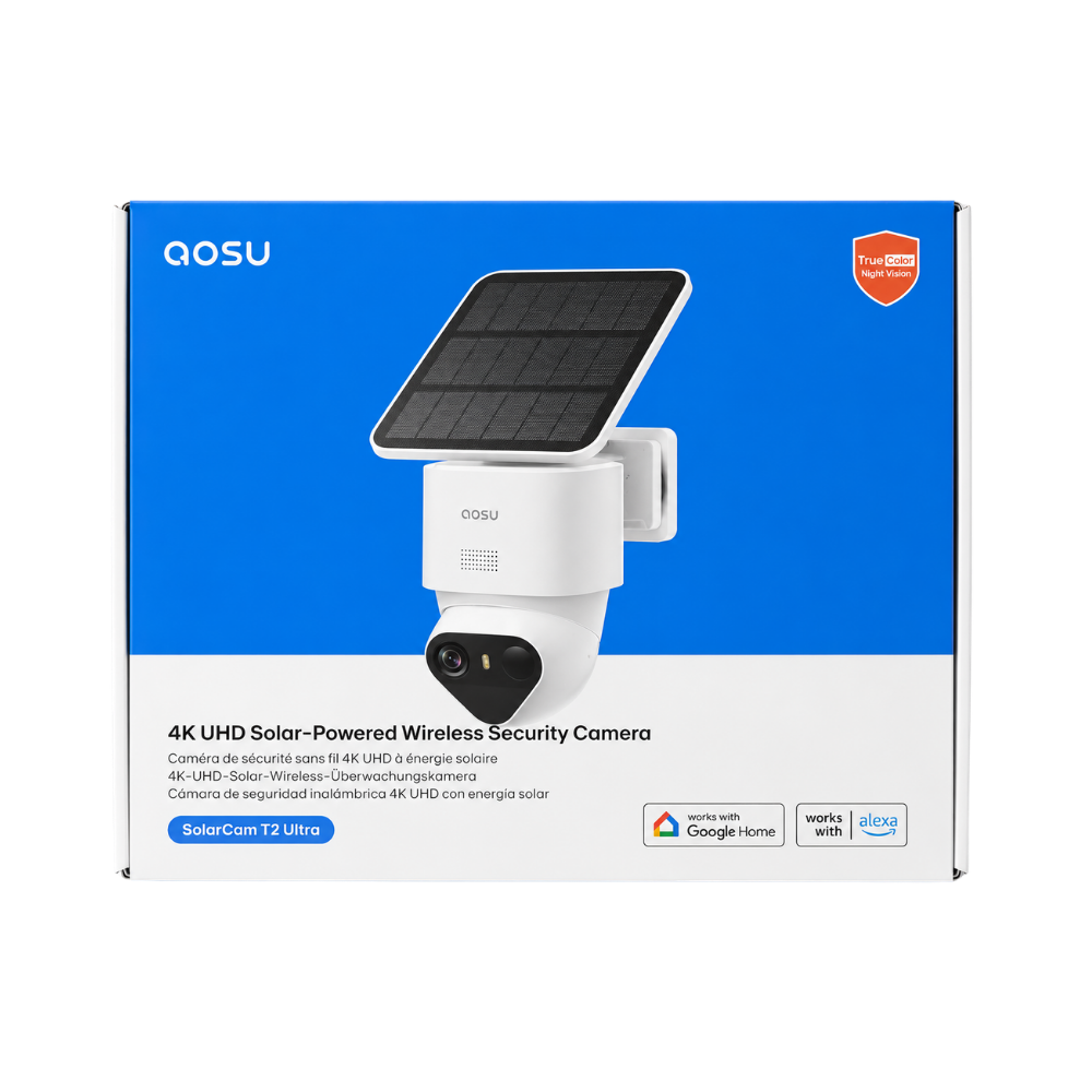 AOSU C9X Solar Security Camera Wireless Outdoor T2 Ultra System