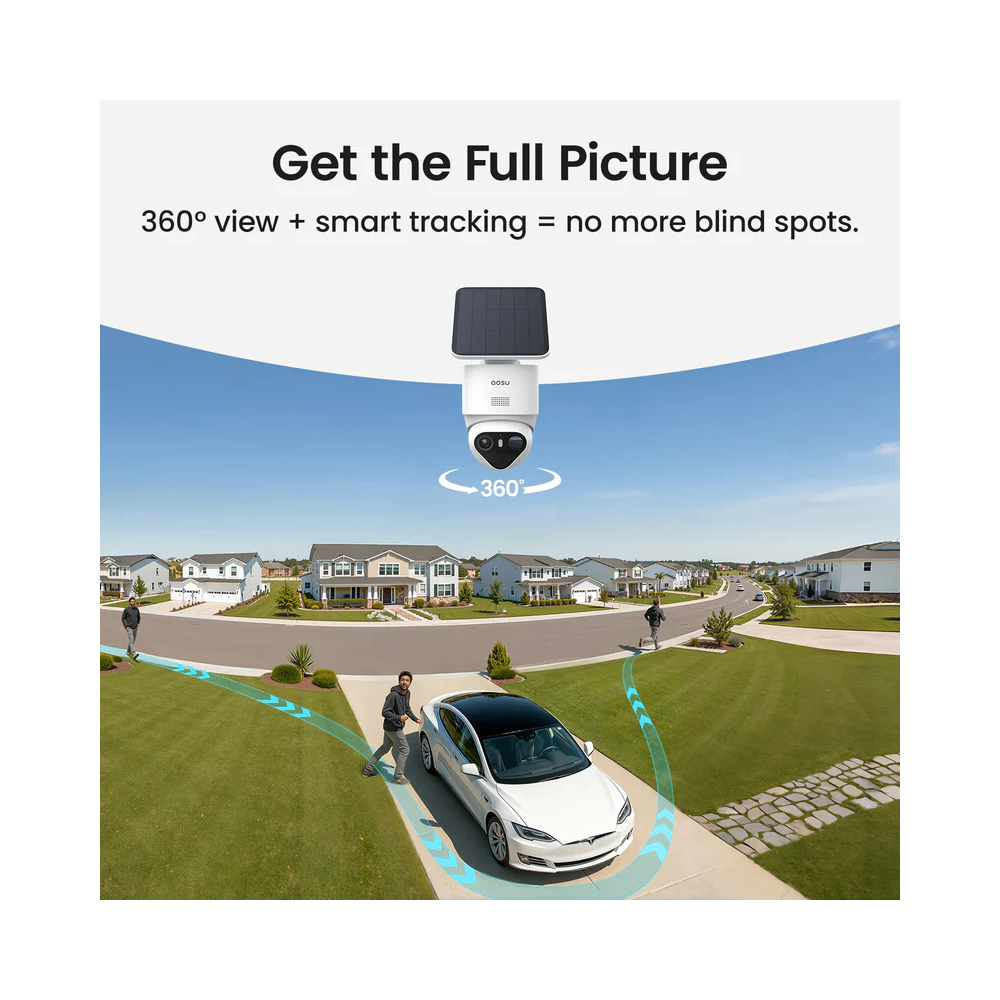 AOSU C9X Solar Security Camera Wireless Outdoor T2 Ultra System