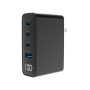 Gembird GaN Charger Without Cable with USB-A Port and 3 USB-C Ports 100W Power
