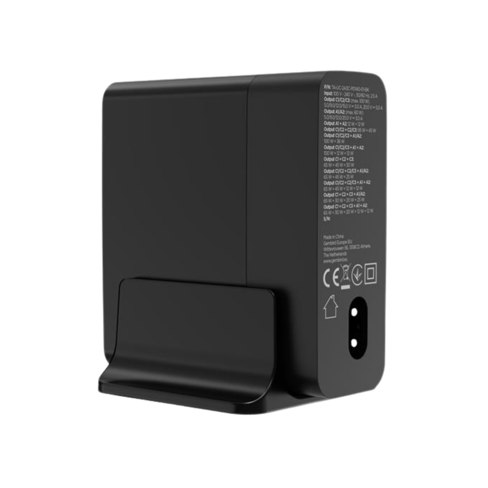 Gembird 5-port 140 W GaN USB fast charger, black