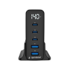 Gembird 5-port 140 W GaN USB fast charger, black