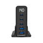 Gembird 5-port 140 W GaN USB fast charger, black