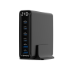 Gembird 6-port 240 W GaN USB fast charger, black