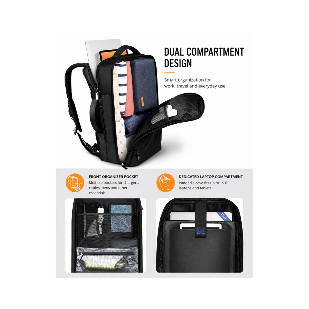 Inateck Waterproof Backpack Backpack for 17.6" Laptop