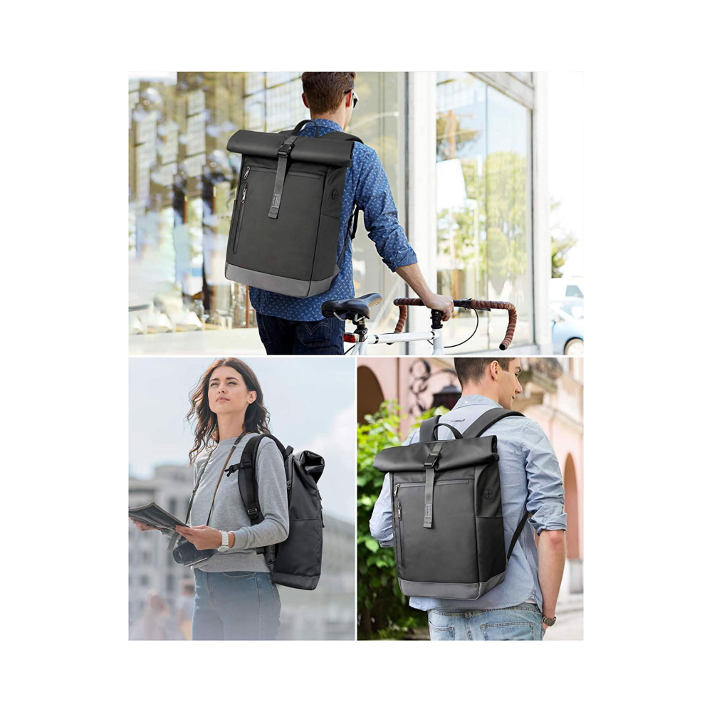 Inateck 25-30L RollTop Backpack Water-Repellent Daypack Laptop Backpack School Backpack