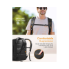 Inateck 42L/20L Carry On Travel Backpack, With Multiple Pockets, Black