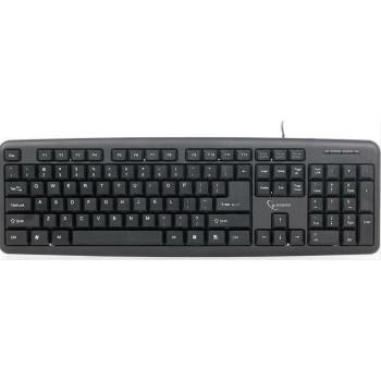 Gembird Standard keyboard with BIG letters, US layout, black