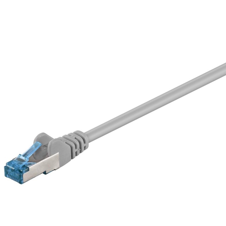 Goobay Cat6A Patch Cable, S/FTP (PiMF), 2m Grey