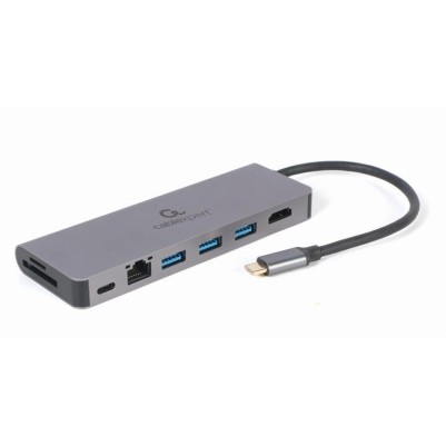 Cablexpert USB Type-C 5-in-1 multi-port adapter (Hub + HDMI + PD + card reader + LAN)