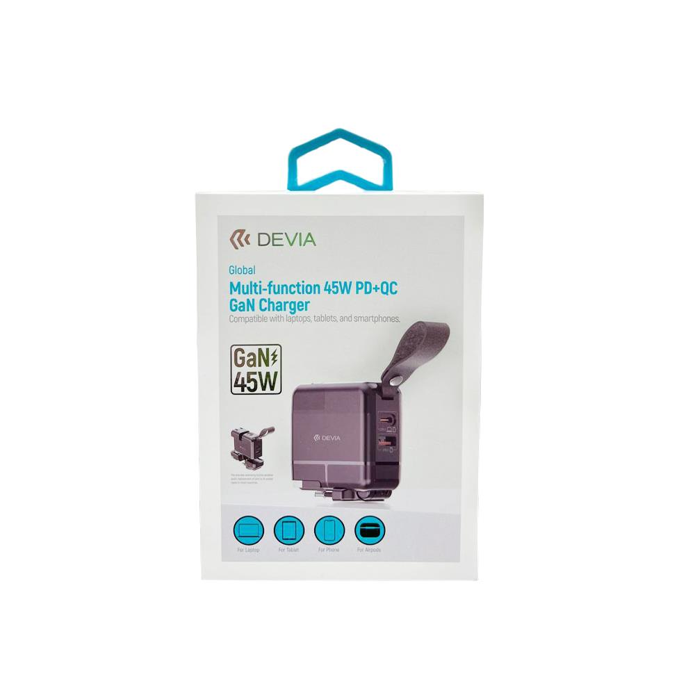 Devia Global Multi-Function 45W PD+QC GaN Charger
