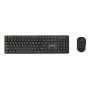 Gembird Wireless desktop set, black, RU-layout