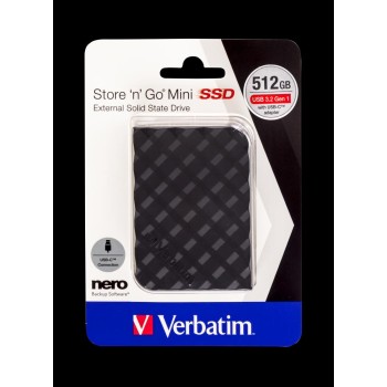 Verbatim Store 'n' Go 512GB Mini External SSD