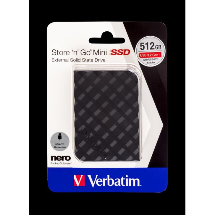 Verbatim Store 'n' Go 512GB Mini External SSD