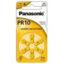 Panasonic PR10 Zinc Air Hearing Aid Batteries 6 Pack