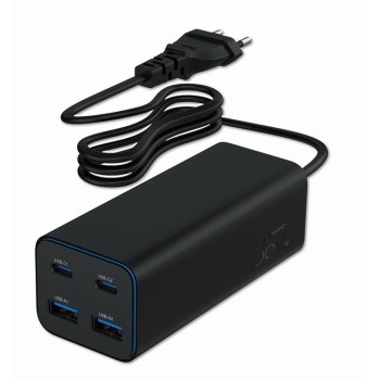 Gembird 4-port 100 W GaN USB PowerDelivery fast charger, black