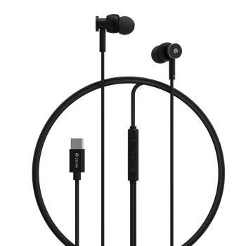 Devia Smart Series Wired Type-C Earphone Black