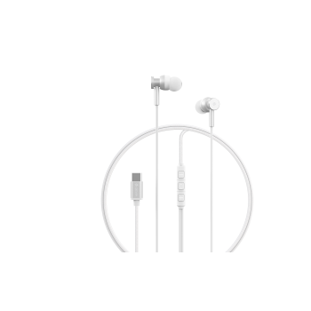 Devia Smart Series Wired Type-C Earphone Silver