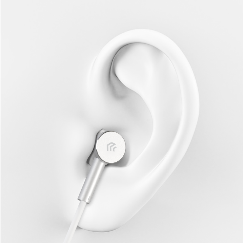 Devia Smart Series Wired Type-C Earphone Silver