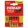 Eveready Gold AAA Alkaline Batteries 4-Pack