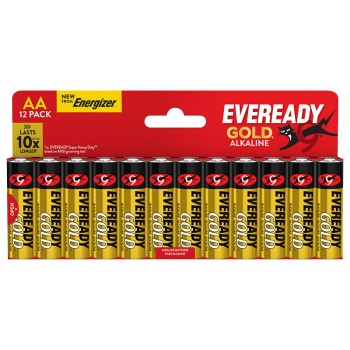 Eveready Gold AA Alkaline Batteries 12-Pack