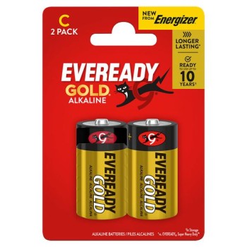 Eveready Gold C Alkaline Batteries 2-Pack