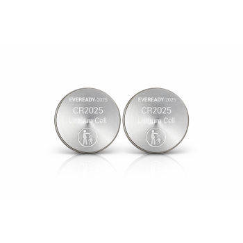 Eveready Lithium CR2025 Button Cell Batteries 2-Pack